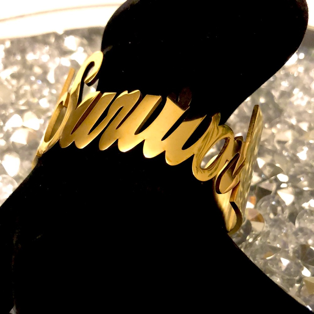 18K Gold Survivor Cuff